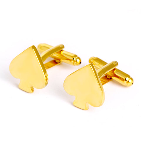 Spades cufflinks - gold