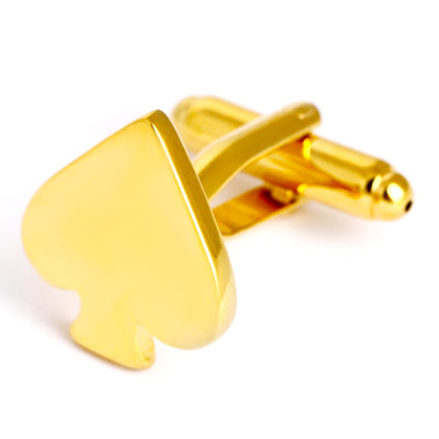 Spades cufflinks - gold