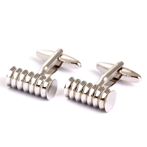 Cylinder cufflinks - silver