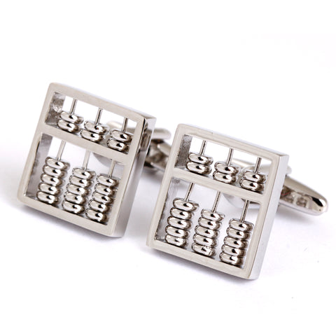 Abacus cufflinks - silver