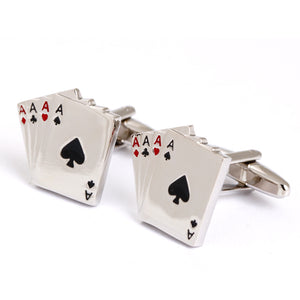 Ace cufflinks - silver