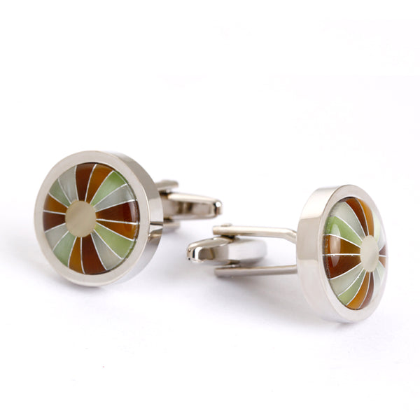 Brown and hazel eyes cufflinks