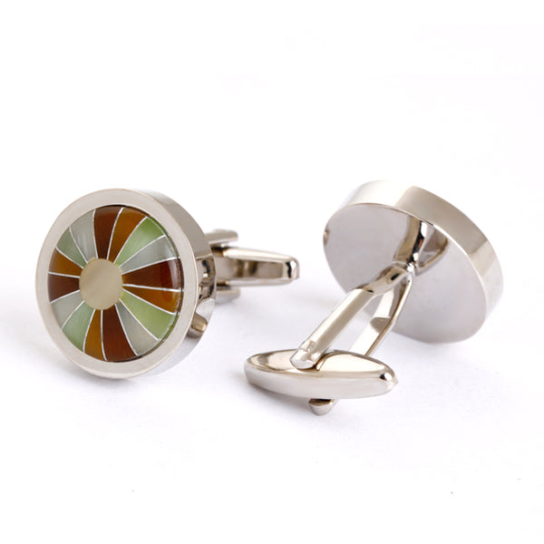 Brown and hazel eyes cufflinks