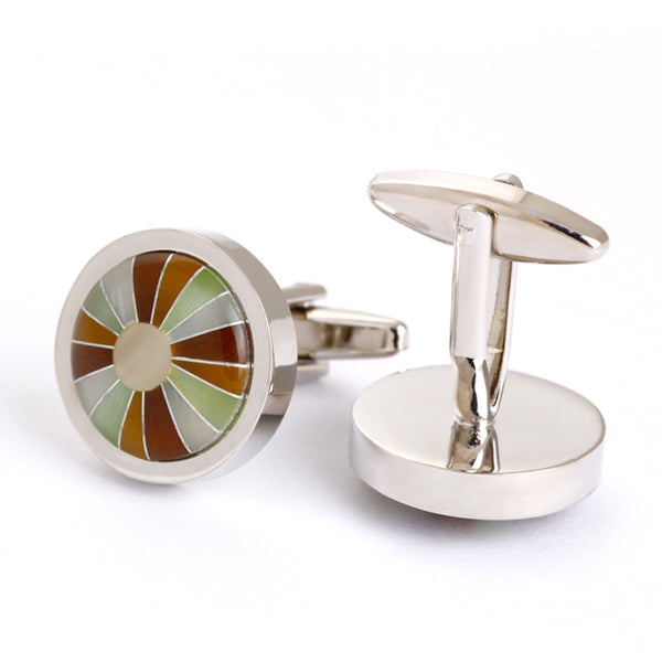 Brown and hazel eyes cufflinks