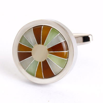 Brown and hazel eyes cufflinks