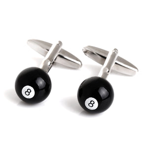 8 billiard ball cufflinks