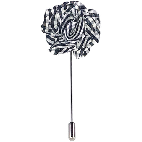 MANSWAG tarten flower lapel pin