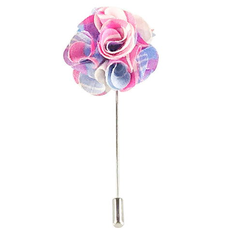 MANSWAG tarten flower lapel pin