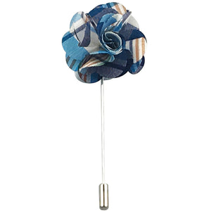 MANSWAG tarten flower lapel pin