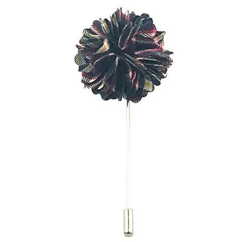 MANSWAG tarten flower lapel pin