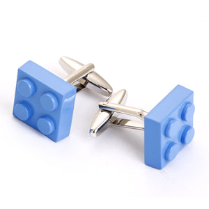 Blue blocks cufflinks